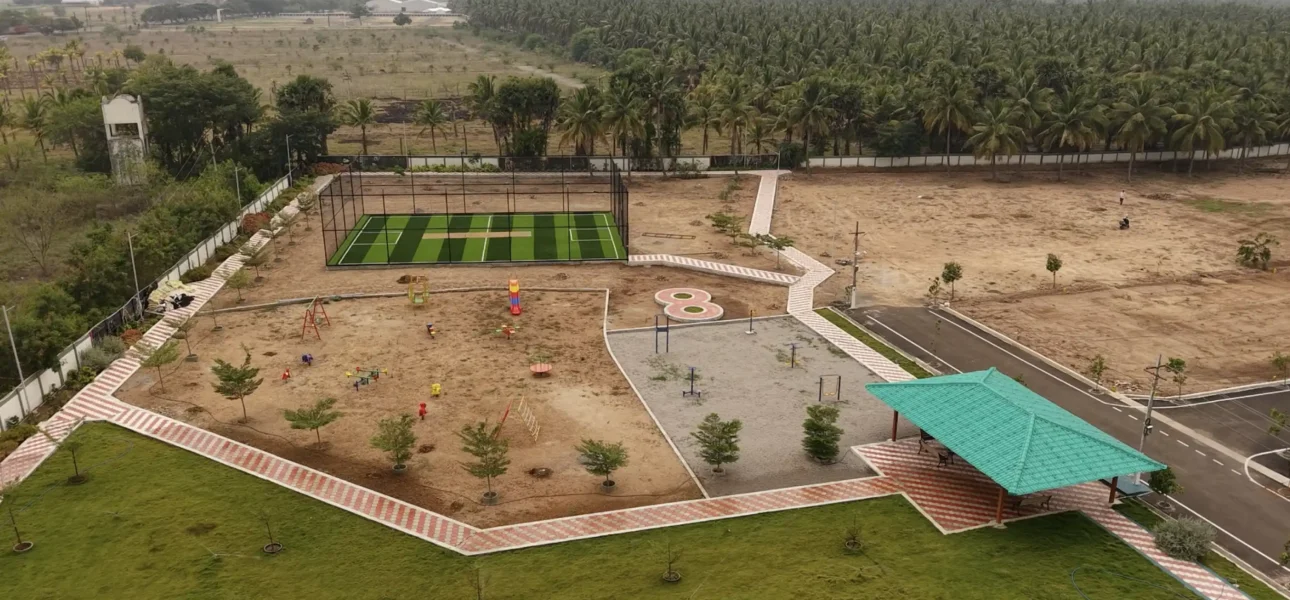 DTCP approved plot layout at Royal Garden Udumalpet