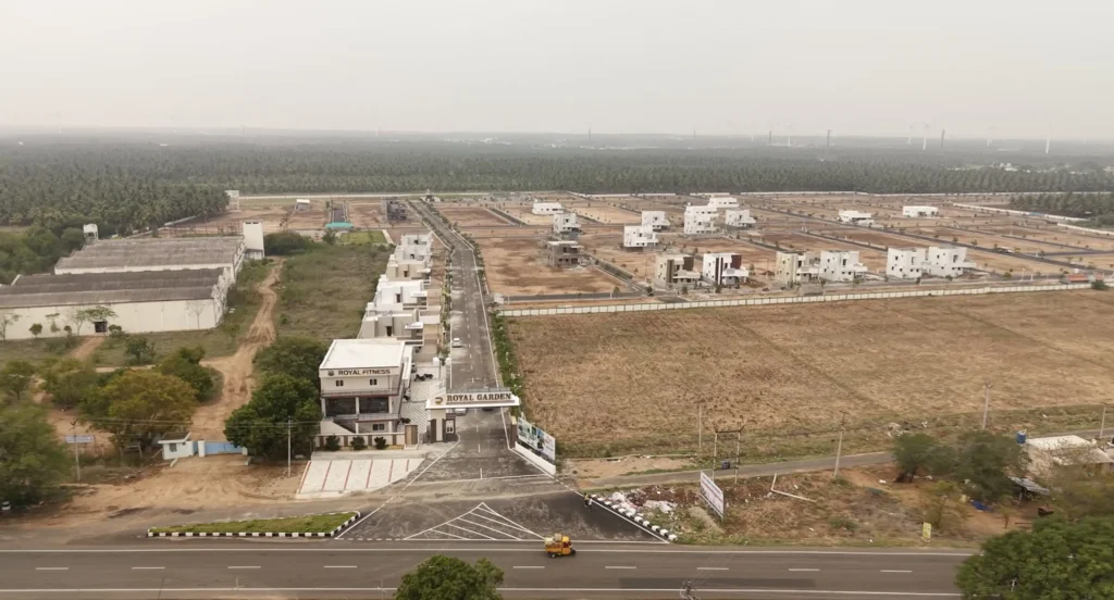 DTCP approved plot layout at Royal Garden Udumalpet
