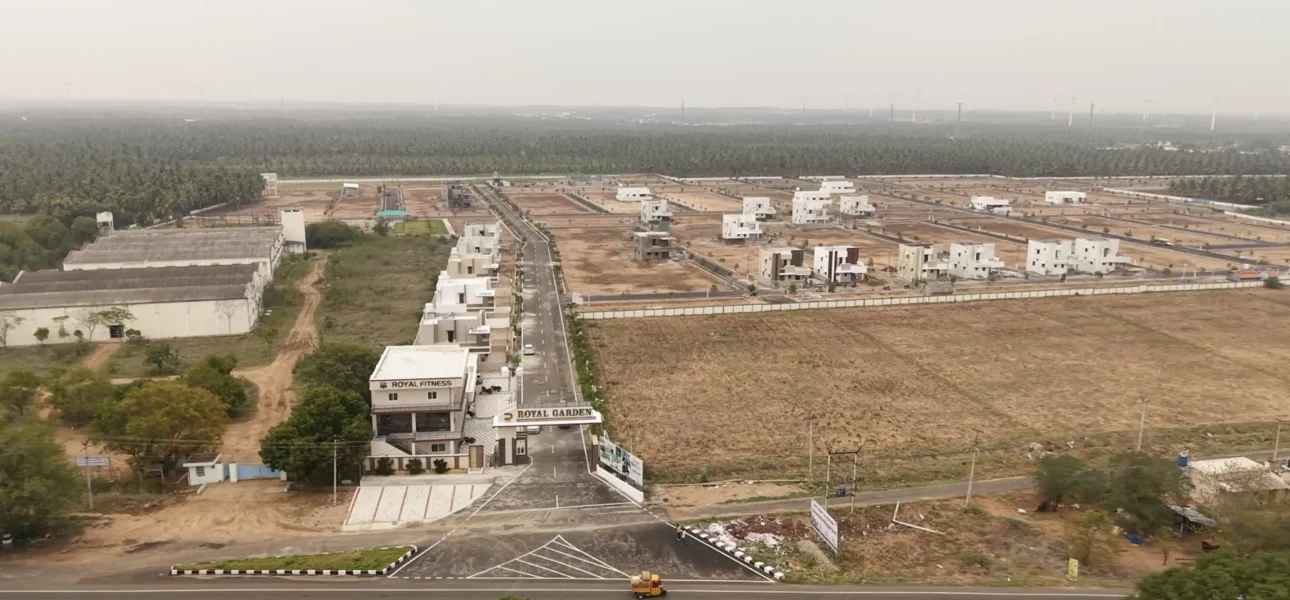 DTCP approved plot layout at Royal Garden Udumalpet